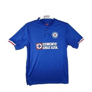 Cruz Azul FC Jersey Medium Mexico Soccer Club 2018-19 Blue Joma Home JJ Corona